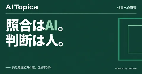 電通グループの経理承認、照合作業からAIが判断できない例外対応へ(AI Topica)