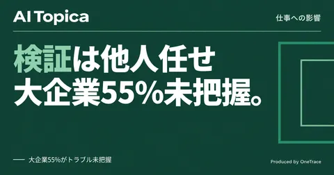 非エンジニアのAI開発拡大、IT部門の「検証」業務はこう変わる(AI Topica)