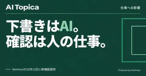 問い合わせ対応担当者の仕事、「書く」から「確かめる」へ変わる(AI Topica)
